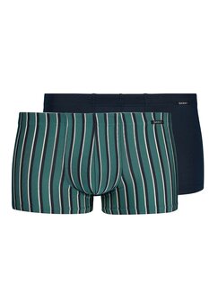 Skiny Men Short Powerline 2-Pack Teal 086001-5077 | 23637