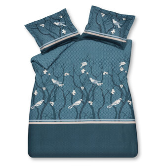 Vandyck Dekbedovertrek Small Birds Parisian Blue 26641