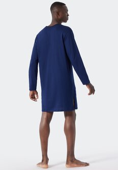 Schiesser Heren Sleepshirt Royal Blue 178095 | 27325