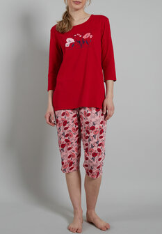 G&ouml;tzburg Dames Pyjama Red 25152-4009-455 | 29716