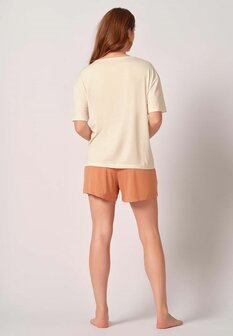 Skiny Dames Shortama Offwhite 80860 | 28371