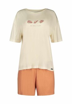 Skiny Dames Shortama Offwhite 80860 | 28371