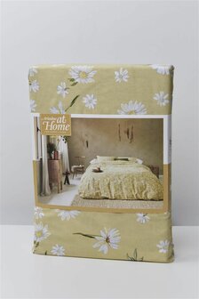 Ariadne At Home Dekbedovertrek Daisies Light Yellow 30234