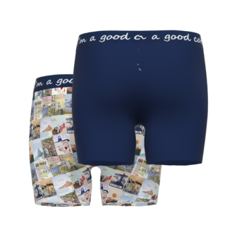 A Fish Named Fred Heren Shorts 2-Pack Brasil Navy 110013-6095-628 | 28219