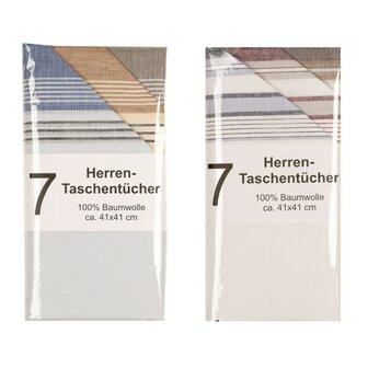 Heren Zakdoeken GH7 7-Pack Multi 9973