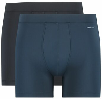 Ten Cate Men Microfiber Shorts 2-Pack Black/Navy 32100 | 26550