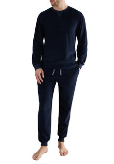 Tom Tailor Badstof Heren Pyjama Donkerblauw 71348-3028-630 | 30878