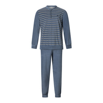 Gentlemen Heren Badstof Pyjama Lichtblauw 114264 | 30768