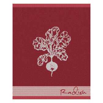 DDDDD Keukendoek Radish Red 23112