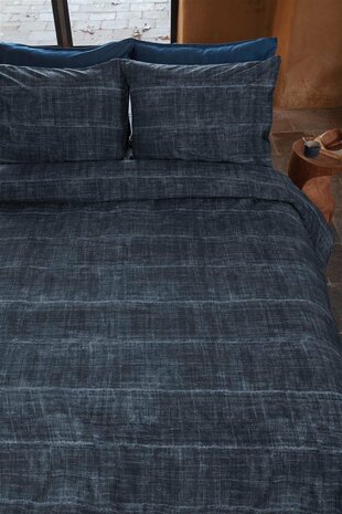 VT Wonen Dekbedovertrek Vintage indigo Dark Blue 29443