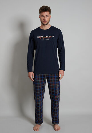 Tom Tailor Heren Pyjama Dark Blue 71345-4009-634 | 28874-28875