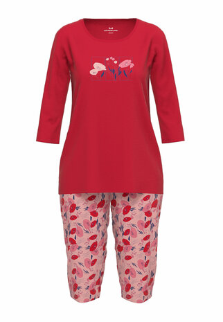 Götzburg Dames Pyjama Red 25152-4009-455 | 29716