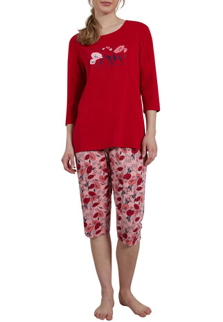 Götzburg Dames Pyjama Red 25152-4009-455 | 29716