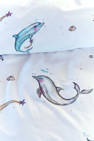 Beddinghouse Kids Dekbedovertrek Magical Dolphins Multi 25054