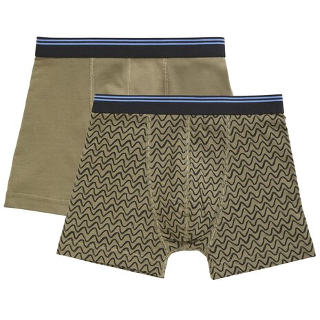 Ten Cate Boys Goodz Shorts 2-Pack Wave Groen 60072-5099 | 28916