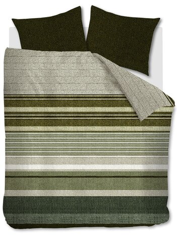 Beddinghouse Dekbedovertrek Arvin Olive Green 30353