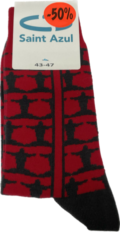 Saint Azul Heren Sokken Red Motief | 28866-28867