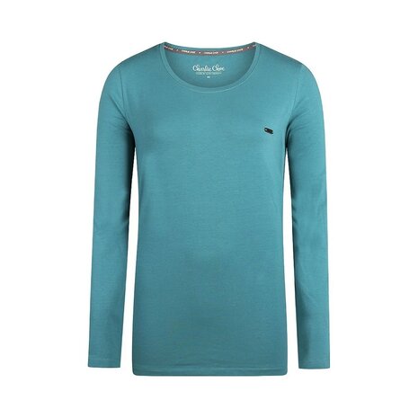 Charlie Choe Dames Shirt Aqua Blue Q53152-38 | 30622