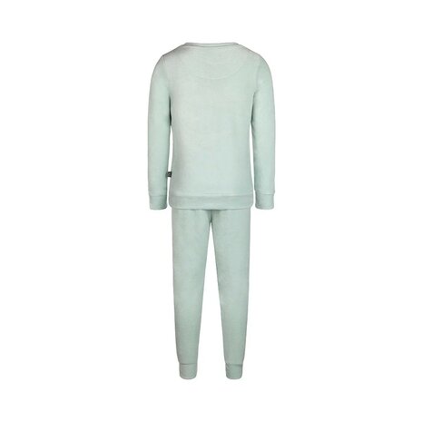 Charlie Choe Jongens Velours Pyjama Light Aqua Q53063-42 | 30750