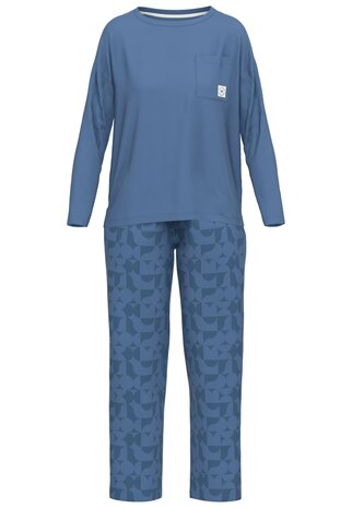 Tom Tailor Dames Pyjama Blauw 60254-6085-625 | 30563